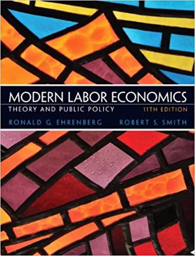 modern labor economics theory and public policy 11th edition ronald ehrenberg, robert smith 0132540649,