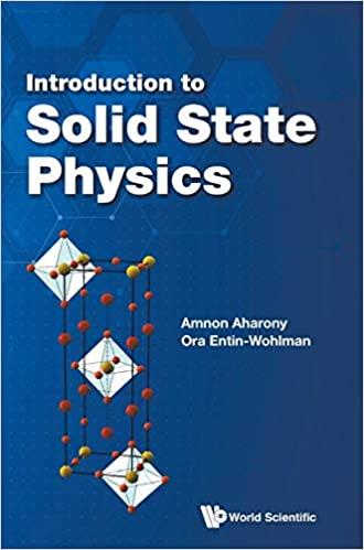 introduction to solid state physics 1st edition amnon aharony, ora entin wohlman 9813272244, 978-9813272248