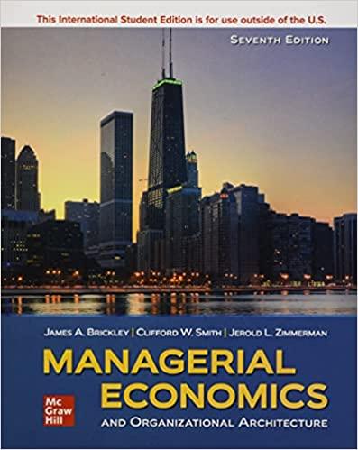 managerial economics and organizational architecture 7th international edition clifford w. smith, jerold