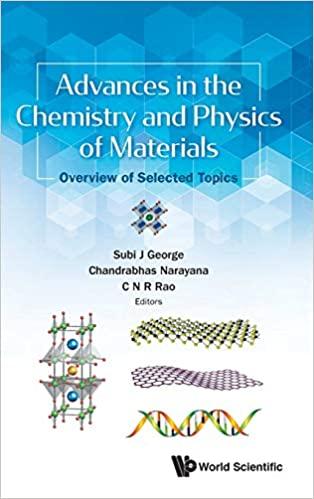 advances in the chemistry and physics of materials 1st edition subi j george, chandrabhas narayana