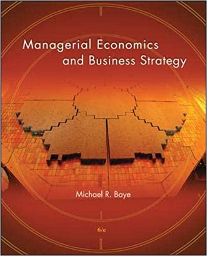 managerial economics and business strategy 6th edition michael baye 0073375683, 978-0073375687