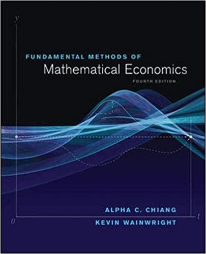 fundamental methods of mathematical economics 4th edition kevin wainwright, alpha chiang 9780070109100