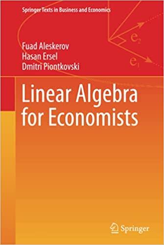 linear algebra for economists 1st edition fuad aleskerov, hasan ersel, dmitri piontkovski 3642205690,