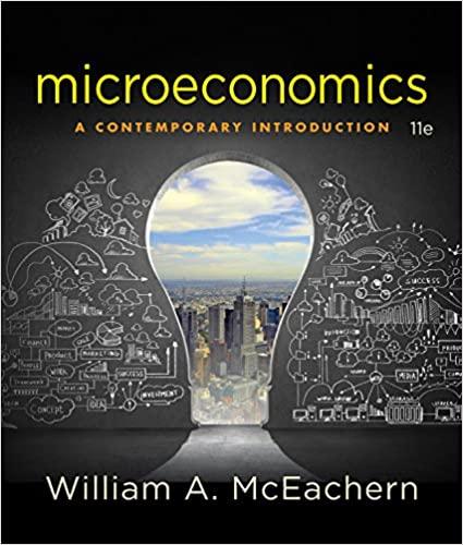 microeconomics a contemporary introduction 11th edition william a. mceachern 1305505530, 978-1305505537