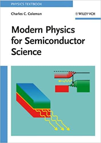 modern physics for semiconductor science 1st edition charles c. coleman 3527407014, 978-3527407019