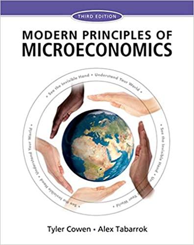 modern principles of microeconomics 3rd edition tyler cowen, , alex tabarrok 1429278412, 978-1429278416