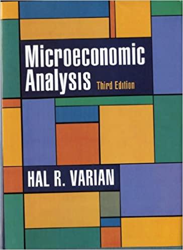 microeconomic analysis 3rd edition hal r. varian 0393957357, 978-0393957358