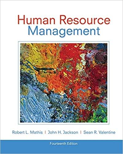 human resource management 14th edition robert l. mathis, john h. jackson, sean r. valentine 1133953107,