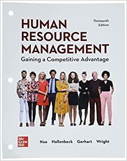 human resource management gaining a competitive advantage 13th edition raymond noe, john hollenbeck, barry