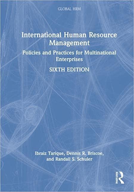 international human resource management 6th edition ibraiz tarique, dennis r. briscoe, randall s. schuler