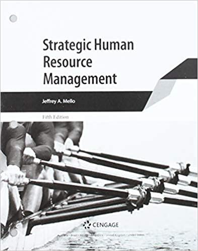 strategic human resource management 5th edition jeffrey a. mello 1337887242, 978-1337887243