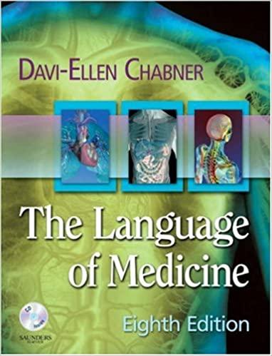 the language of medicine 8th edition davi-ellen chabner 1416034927, 978-1416034926
