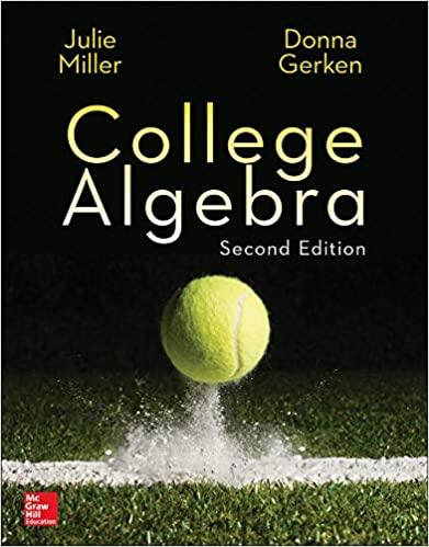 college algebra 2nd edition julie miller, donna gerken 0077836340, 978-0077836344