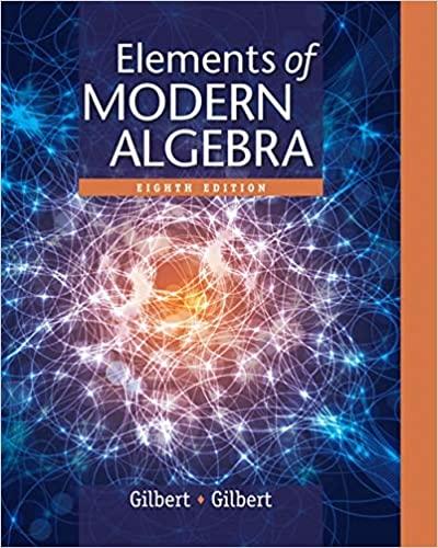 elements of modern algebra 8th edition linda gilbert 1285463234, 978-1285463230