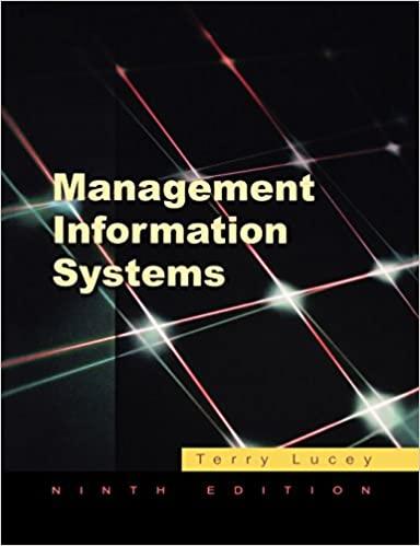 management information systems 9th edition terry lucey 1844801268, 978-1844801268