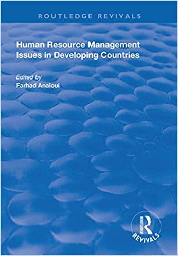 human resource management issues in developing countries 1st edition farhad analoui 1138320277, 978-1138320277