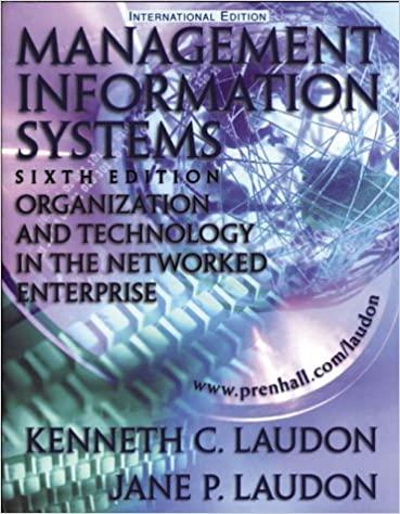 management information systems organization and technology in the networked enterprise international edition