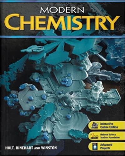modern chemistry 1st edition rinehart and winston holt 0030735467, 978-0030735462