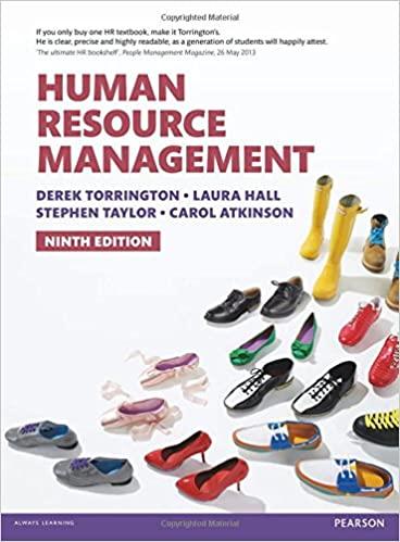 human resource management 9th edition derek torrington 0273786636, 978-0273786634