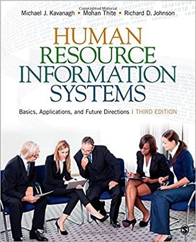 human resource information systems basics applications and future directions 3rd edition michael j. kavanagh,