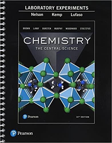 laboratory experiments for chemistry the central science 14th edition theodore brown, h. lemay, bruce