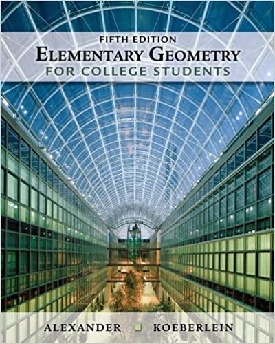 elementary geometry for college students 5th edition daniel c. alexander, geralyn m. koeberlein 1439047901,