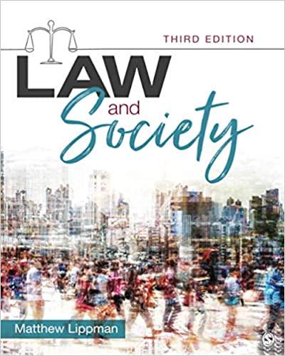 law and society 3rd edition matthew lippman 1544392583, 978-1544392585