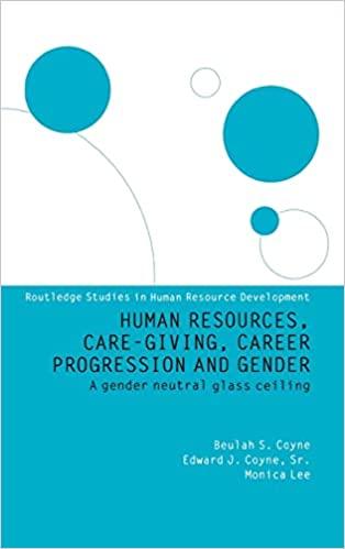 human resources care giving career progression and gender a gender neutral glass ceiling 1st edition monica