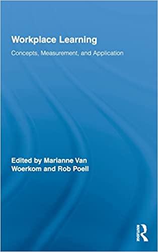 workplace learning concepts measurement and application 1st edition marianne van woerkom, rob poell