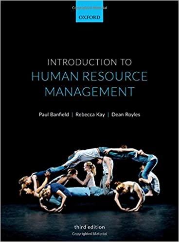 introduction to human resource management 3rd edition paul banfield, rebecca kay, dean royles 0198702825,