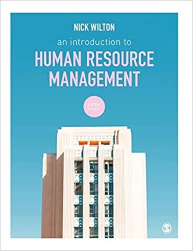 an introduction to human resource management 5th edition nick wilton 1529753708, 978-1529753707