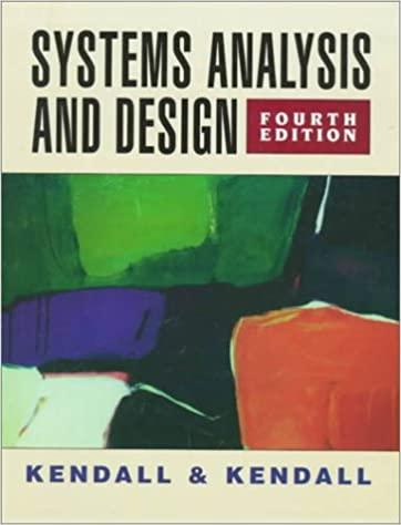 systems analysis and design 4th edition kenneth e. kendall, julie e kendall 0136466214, 978-0136466215