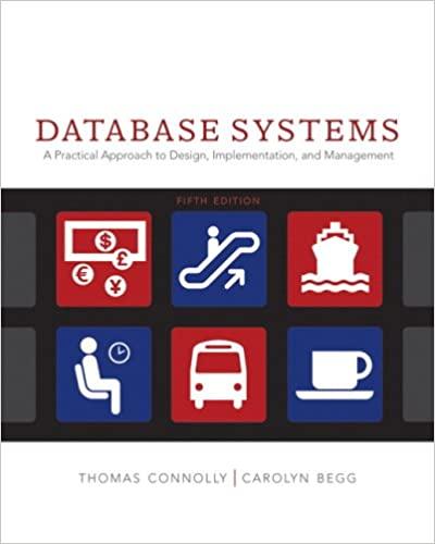 database systems a practical approach to design implementation and management 5th edition thomas m. connolly,