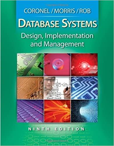 database systems design implementation and management 9th edition carlos coronel, steven morris, peter rob