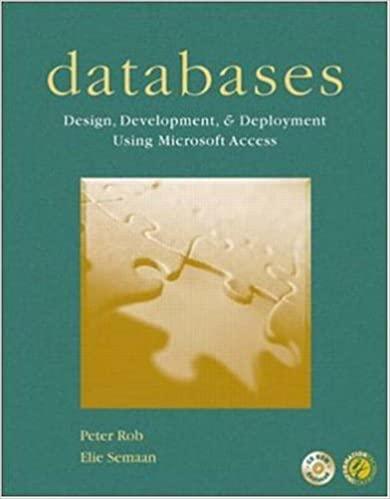 databases design development and deployment 1st edition peter rob 0072369108, 978-0072369106