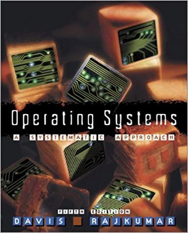 operating systems a systematic view 5th edition william s. davis, t.m. rajkumar 0201612577, 978-0201612578