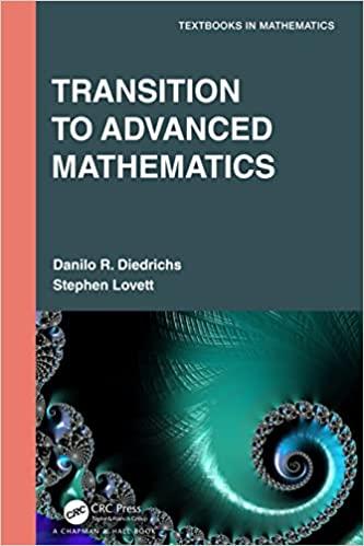 transition to advanced mathematics 1st edition danilo r. diedrichs, stephen lovett 0367494442, 978-0367494445