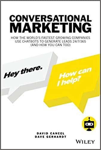 conversational marketing 1st edition david cancel, dave gerhardt 1119541832, 978-1119541837