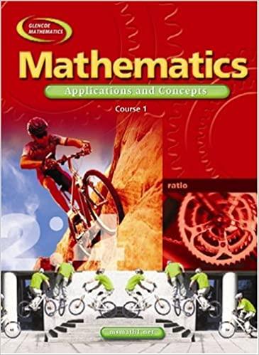 mathematics applications and concepts course 1 1st edition mcgraw hill 0078652537, 978-0078652530