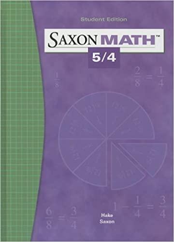 saxon math 5 4 1st edition hake 1565775031, 9781565775039