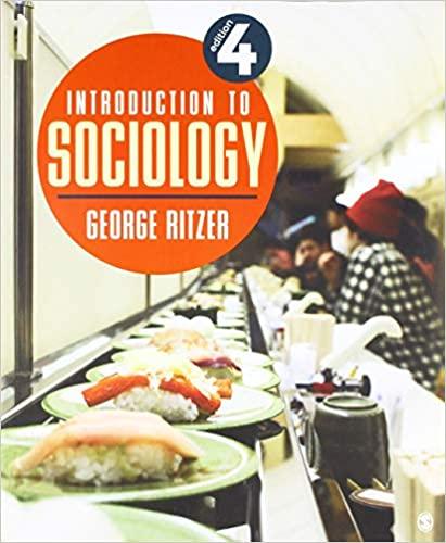 introduction to sociology 4th edition george ritzer 1544308876, 978-1544308876