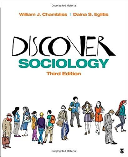 discover sociology 3rd edition william j. chambliss, daina s. eglitis 9781506347387