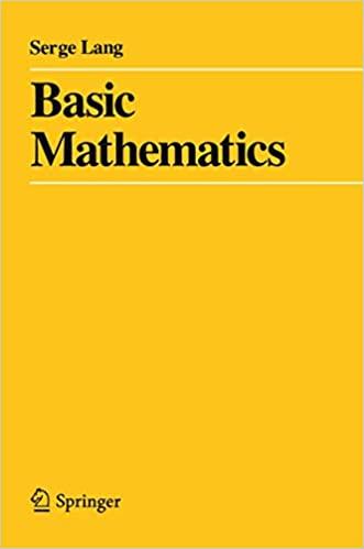 basic mathematics 1st edition serge lang 0387967877, 978-0387967875