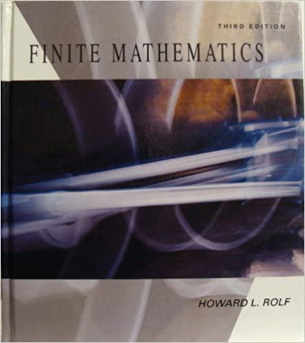 finite mathematics 3rd edition howard l. rolf , gareth williams 0697161714, 978-0697161710