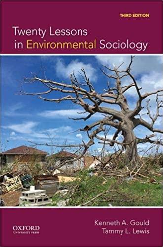 twenty lessons in environmental sociology 3rd edition kenneth a. gould, tammy l. lewis 0190088516,