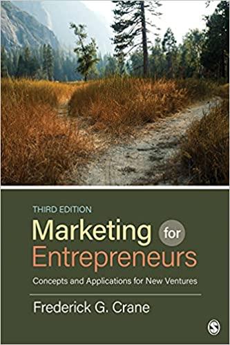 marketing for entrepreneurs 3rd edition frederick g. crane 1483391345, 978-1483391342