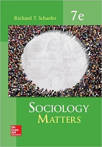 sociology matters 7th edition richard t. schaefer 0077823273, 978-0077823276