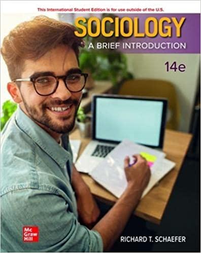 sociology a brief introduction 14th edition richard t. schaefer 1260598128, 978-1260598124