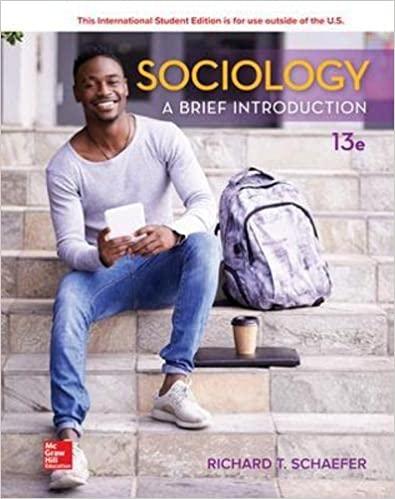 sociology a brief introduction 13th edition richard t. schaefer 1260085414, 978-1260085419