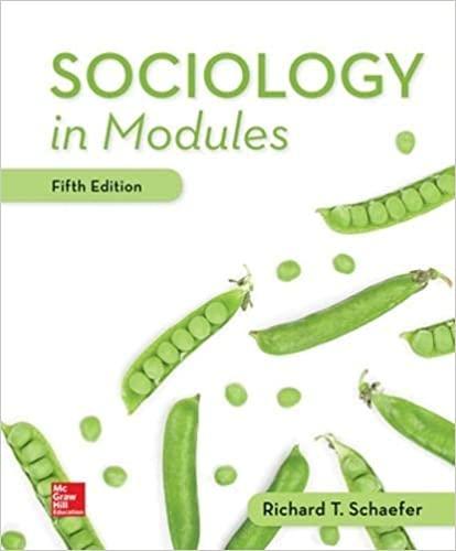 sociology in modules 5th edition richard t. schaefer 1260074951, 978-1260074956